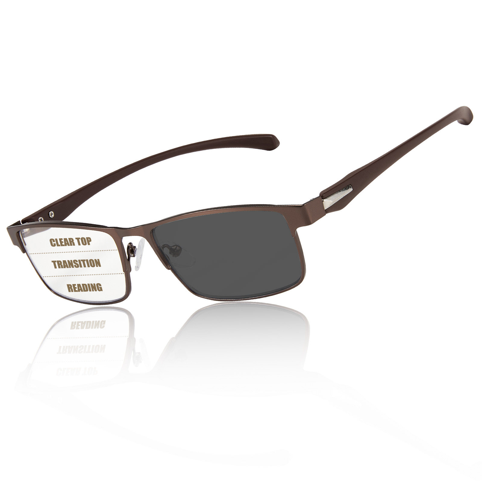 Photochromic Progressive Multifocus Reading Glasses Men Transition Blue Light Blocking Multifocal Computer Readers